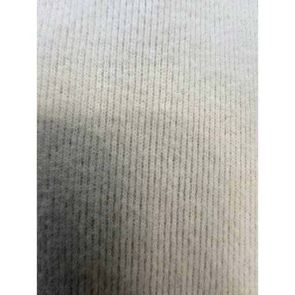 Zara Women Cream Beige Sleeveless Turtleneck Size Small Ribbed Raw Hem Chic Soft - Picture 7 of 12